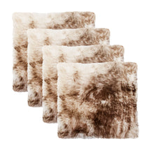 Load image into Gallery viewer, 17" X 17" Gradient Wool Chair Pads (Set of 4) - Brown / White
