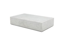 Load image into Gallery viewer, Genuine Marble Block Coffee Table (714506) - White
