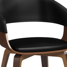 Load image into Gallery viewer, Wood Dining Parsons Chair - Black / Walnut

