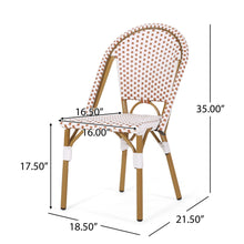 Load image into Gallery viewer, Outdoor Rattan And Aluminum French Bistro Chairs Set
