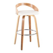 Load image into Gallery viewer, Grotto - Contemporary Fixed Height Barstool With Swivel With Round Footrest (Set of 2)
