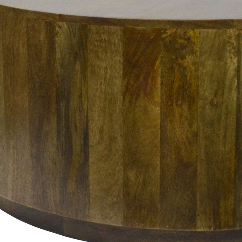 42" Solid Wood Round Coffee Table - Brown