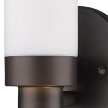 Load image into Gallery viewer, Wall Light With Narrow Frosted Glass Shade - Bronze
