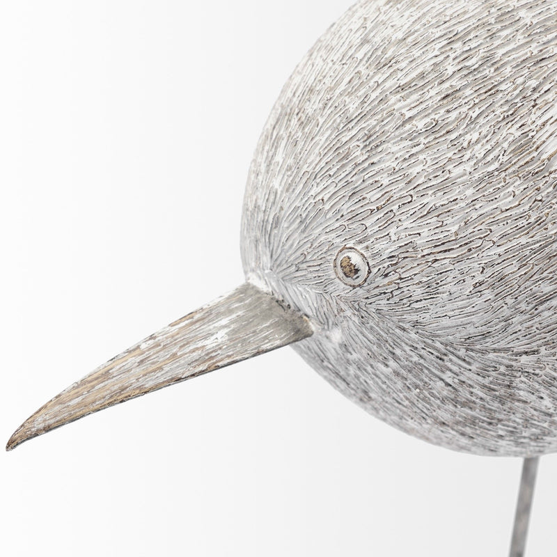 Snipe Bird Tabletop Sculpture (392523) - Off White