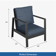 Load image into Gallery viewer, All-Weather Ergonomic Patio Armchairs With Thick Cushions (Set of 2)
