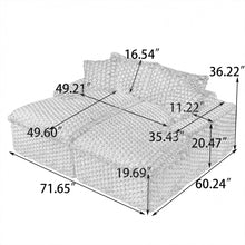 Load image into Gallery viewer, Double Chaise Lounge With Full Compressed Sponge
