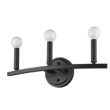 Load image into Gallery viewer, Three Light Wall Sconce - Matte Black
