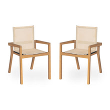 Load image into Gallery viewer, Belfast - Dining Chair With Acacia Wood Frame And Mesh Seating (Set of 2)
