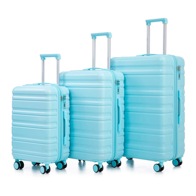 Tourist 3 Piece Luggage Set, Combination Lock, Durable Hard Shell With 360° Silent Wheels