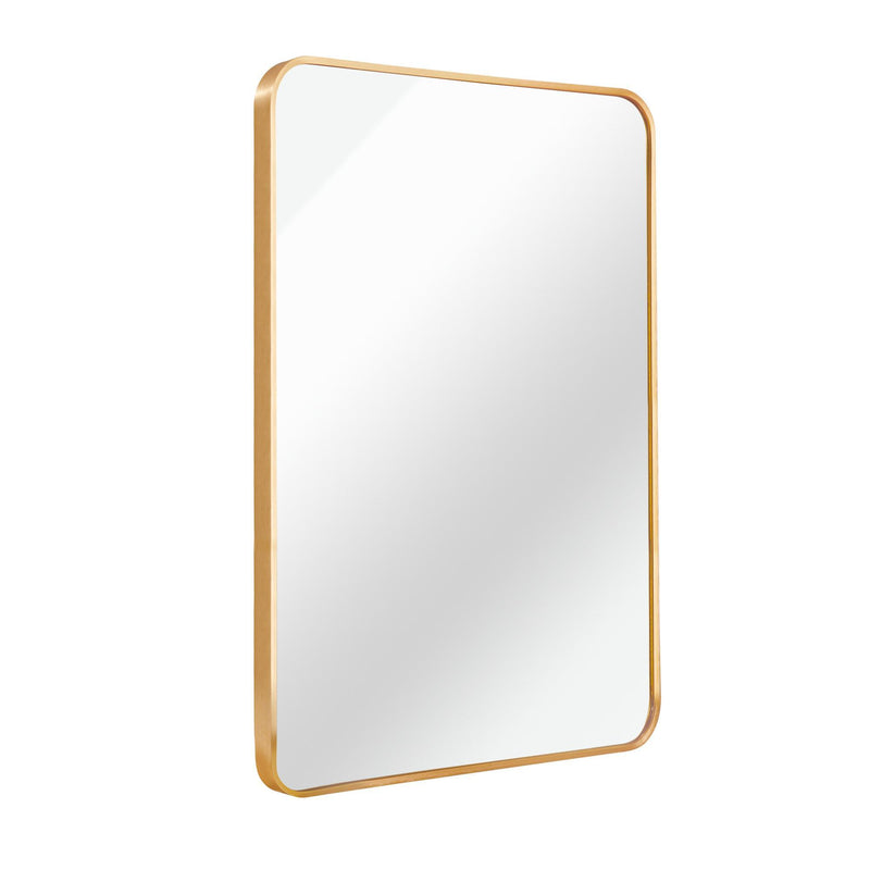 Aluminum Framed Bathroom Vanity Mirror (756055) - Gold