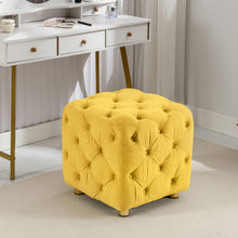Load image into Gallery viewer, Modern Upholstered Ottoman, Exquisite Small End Table, Soft Foot Stool, Dressing Makeup Chair, Comfortable Seat For Living Room, Bedroom, Entrance
