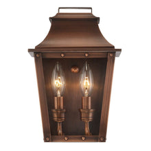 Load image into Gallery viewer, Coventry 2-Light Patina Pocket Wall Light - Cooper / Brown
