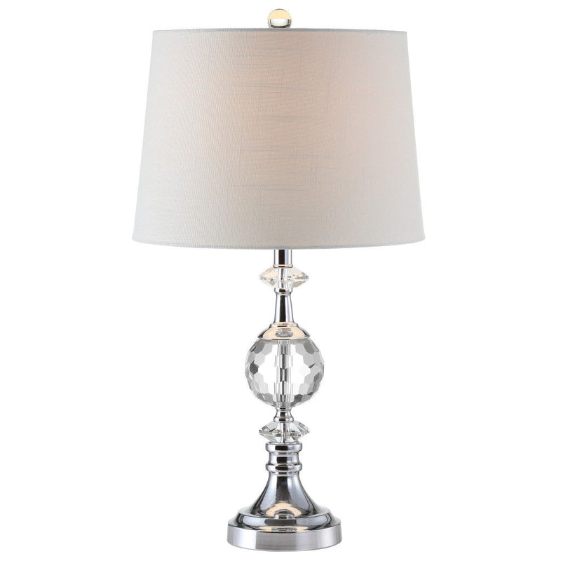 Urn Bedside Lamp With Empire Shade - Clear