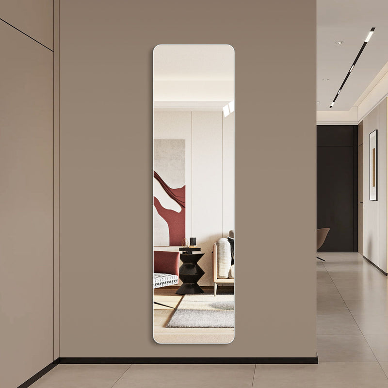 Square Frameless Full Length Hanging Mirror - Clear