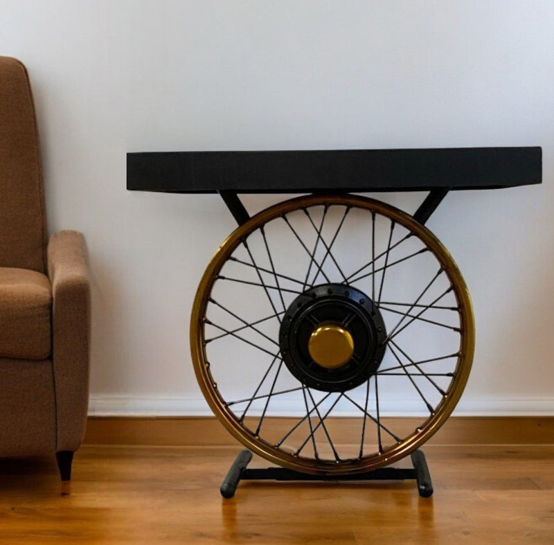 22" Solid Wood End Table - Black