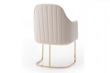 Load image into Gallery viewer, Modern Upholstered Fabric Dining Arm Chair - Gray
