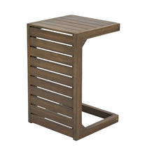 Load image into Gallery viewer, Aluminum Outdoor C - Shaped Side Table For Patio
