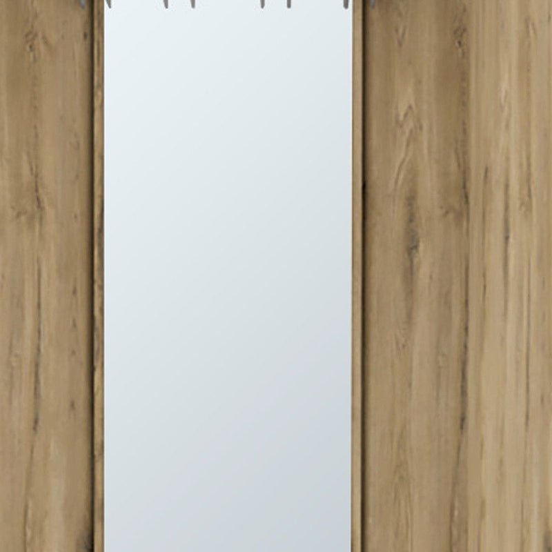 Wood Corner Bar Cabinet - Natural