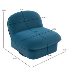 Load image into Gallery viewer, Pumpkin Shaped Swivel Accent Chair, 360 Degree Rotation For Living Room
