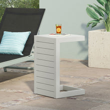 Load image into Gallery viewer, Aluminum Outdoor C - Shaped Side Table For Patio
