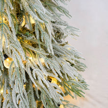 Load image into Gallery viewer, Snow Flocked Christmas Tree With LED Lights

