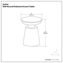 Load image into Gallery viewer, Jaxine - Side Table - Black / Gold
