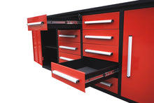 Load image into Gallery viewer, Storage Cabinets With Workbench (With 10 Drawers And 2 Cabinets)
