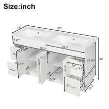 Load image into Gallery viewer, Bathroom Vanity With 2 Doors, 2 Drawers, Adjustable Shelf, Hidden Slides &amp; Soft Close Hinges

