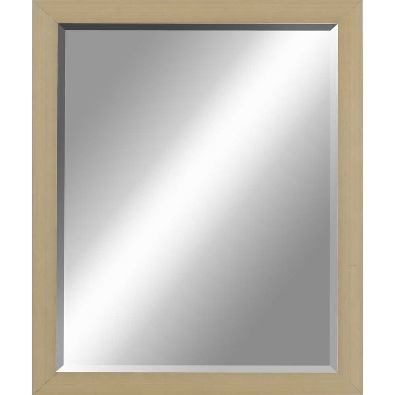 31" Wood Accent Mirror - Silver