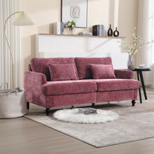 Load image into Gallery viewer, Mid Century Modern Chenille Fabric Loveseat Sofa, 2 Seat Upholstered Couch
