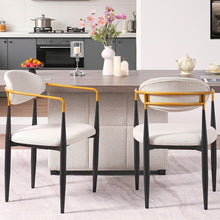 Load image into Gallery viewer, Modern Upholstered Dining Chair With Accented Armrests (Set of 2)
