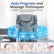 Load image into Gallery viewer, Bosscare - 2023 Brand New Update Gr8686 Massage Chairs With Ai Voice, App Control Sl Track Zero Gravity Full Body Massage Recliner - Gray
