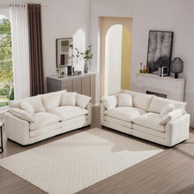 Load image into Gallery viewer, Elegant Oversized Sectional Sofa Set With Deep Seats And Flexible Layout
