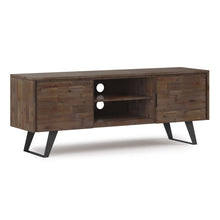 Load image into Gallery viewer, Lowry - TV Media Stand - Rustic Natural Aged Brown
