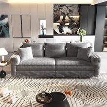 Load image into Gallery viewer, 4 Seat Sofa, Modern Comfy Upholstered Sofa Cloud Couch, Deep Seat Couches With Soft Pillows
