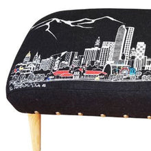 Load image into Gallery viewer, Wool Ottoman - Brown / Gray
