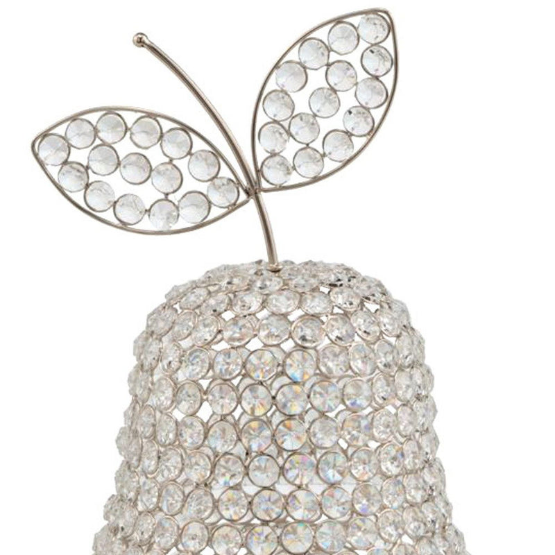 Decorative Pear Tabletop Sculpture - Silver