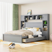 Load image into Gallery viewer, Bed With All In One Cabinet, Shelf And Sockets
