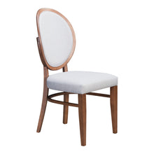 Load image into Gallery viewer, Upholstered Fabric King Louis Back Dining Side Chairs (Set of 2) - Light Gray
