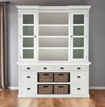 Load image into Gallery viewer, Bookcase With Doors Drawers Baskets - White
