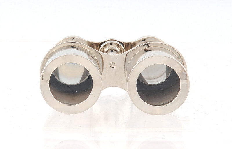 Hand Painted Decorative Binocular Tabletop Sculpture - Brass