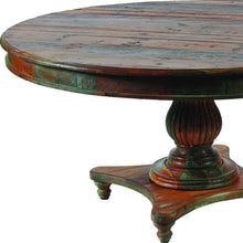 Load image into Gallery viewer, 60" Round Solid Wood Pedestal Base Dining Table - Brown
