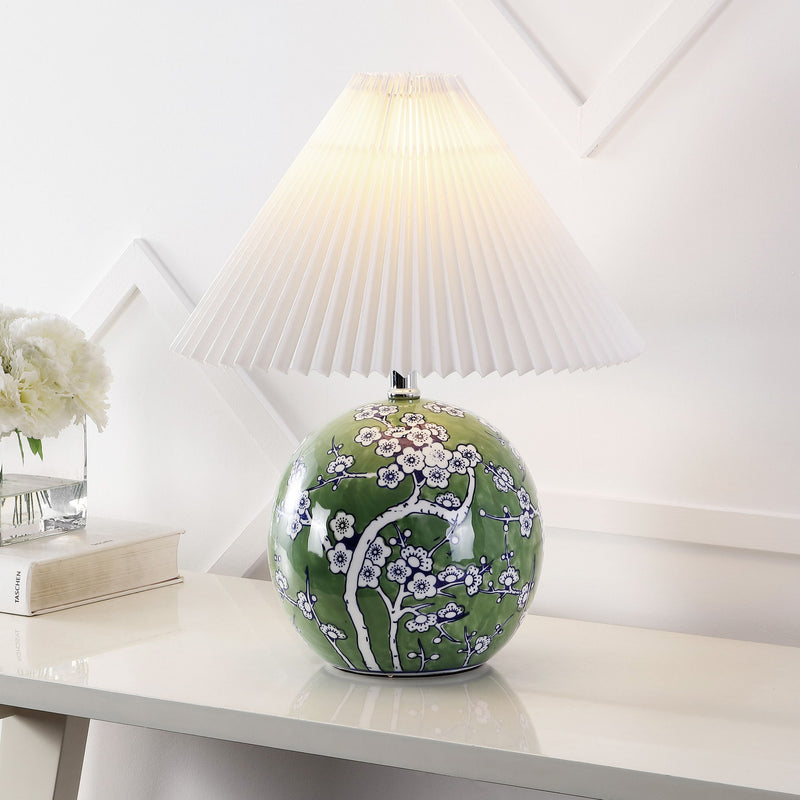 Novelty Table Lamp LED With Cone Shade - Green