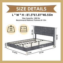 Load image into Gallery viewer, Yungan Lingge Minimalist Soft Pack Headboard Bed
