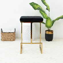 Load image into Gallery viewer, Joel - Mid Century Modern Luxury Upholstered Stool
