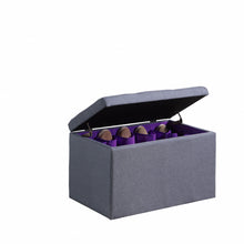 Load image into Gallery viewer, Tufted Storage Ottoman - Dark Gray
