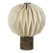 Load image into Gallery viewer, Geometric Bedside Lamp With Globe Shade - Natural
