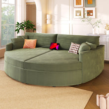 Load image into Gallery viewer, Oversized Double Chaise Lounge Sofa With USB Ports
