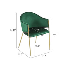 Load image into Gallery viewer, Modern Upholstered Dining Chair With Frame And Plush Velvet
