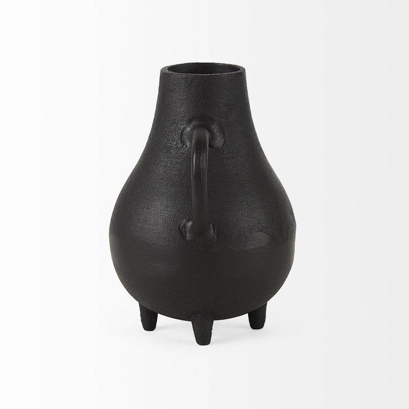 Two Handle Jug Vase - Black